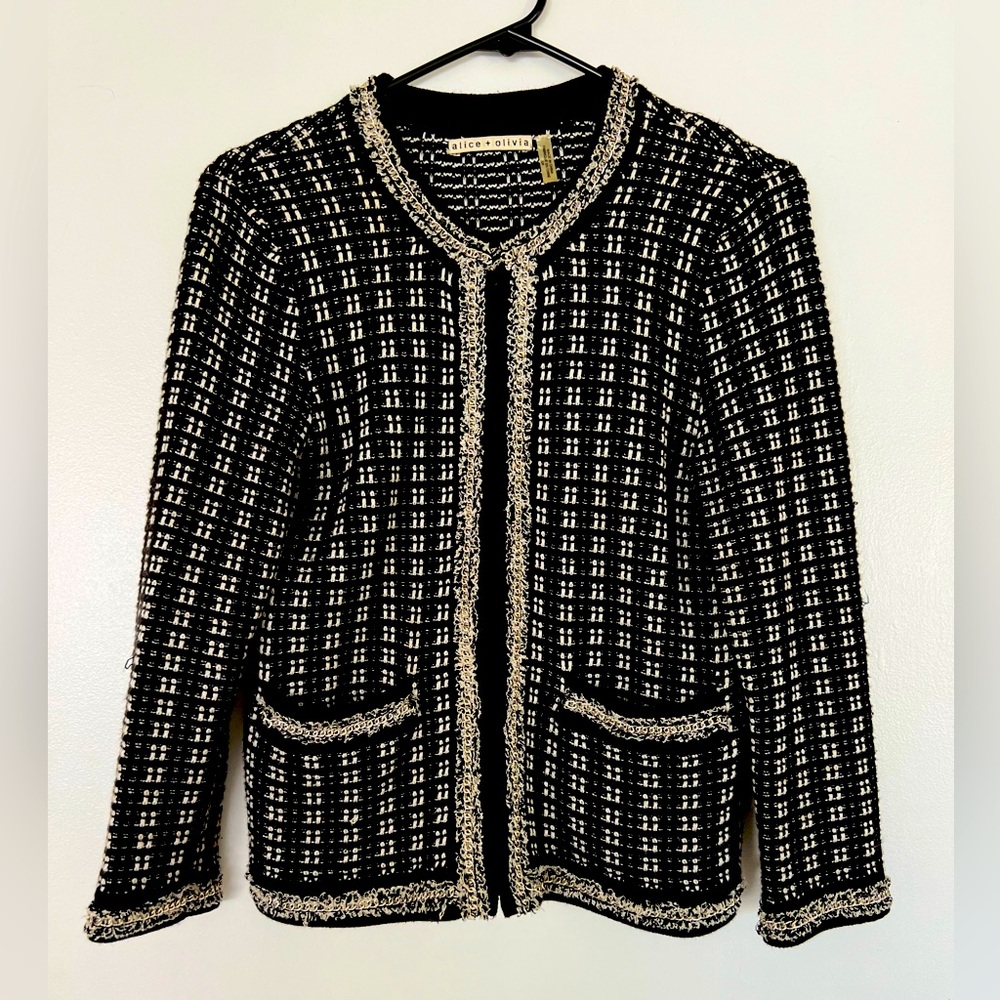 A+O tweed knit jacket